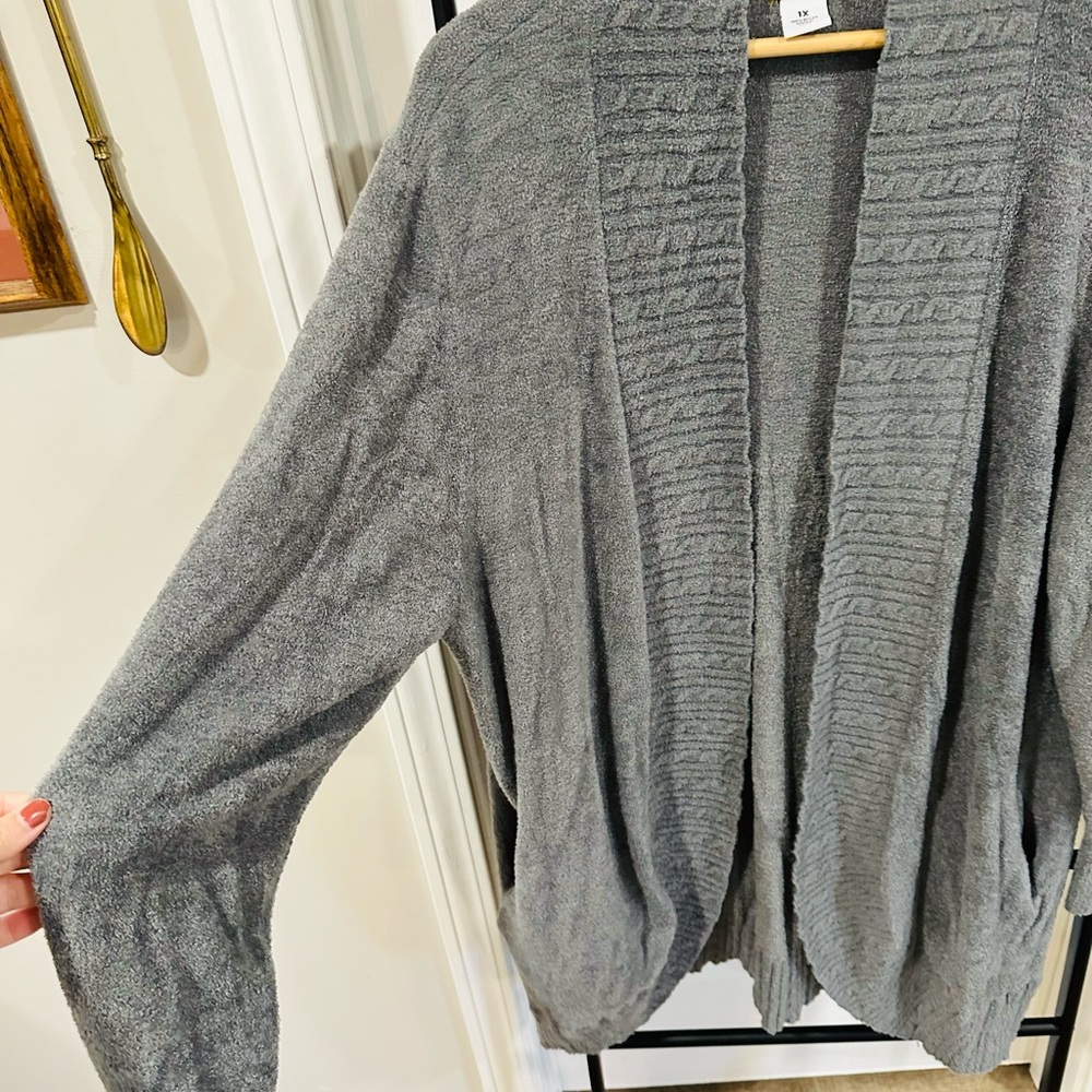 Ruby Rd Gray Cozy Cardigan - Picture 5 of 10